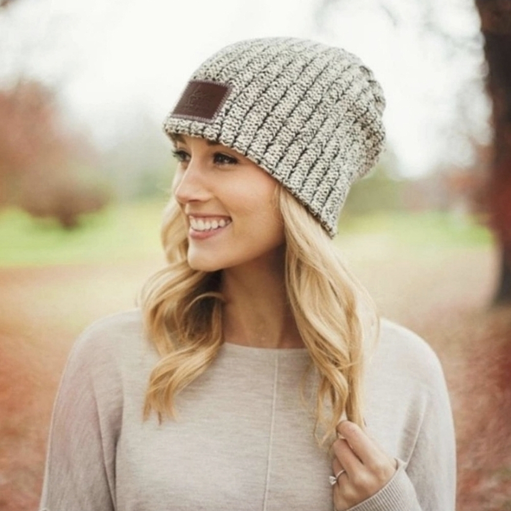 Love Your Melon Navy Speckled Beanie OS